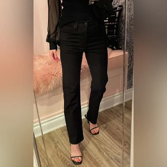 MOTHER TOMCAT ANKLE LASTING IMPRESSION Black Jeans